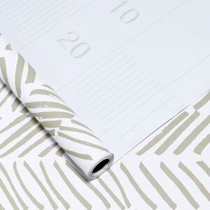 Guvana Line Beige and White Striped Boho Self Adhesive Wallpaper 17.7"×197"